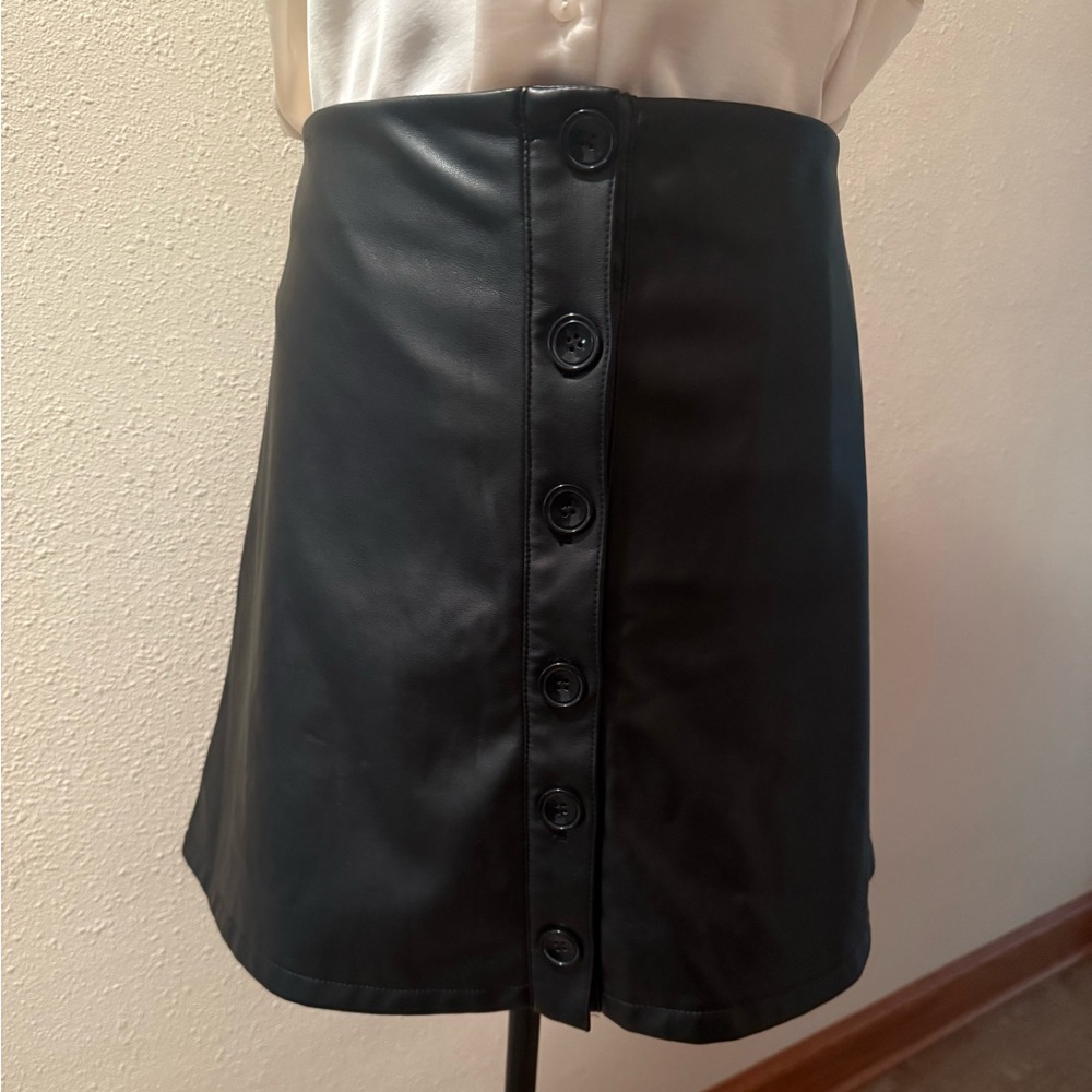 BCBGeneration Faux Leather Mini Skirt